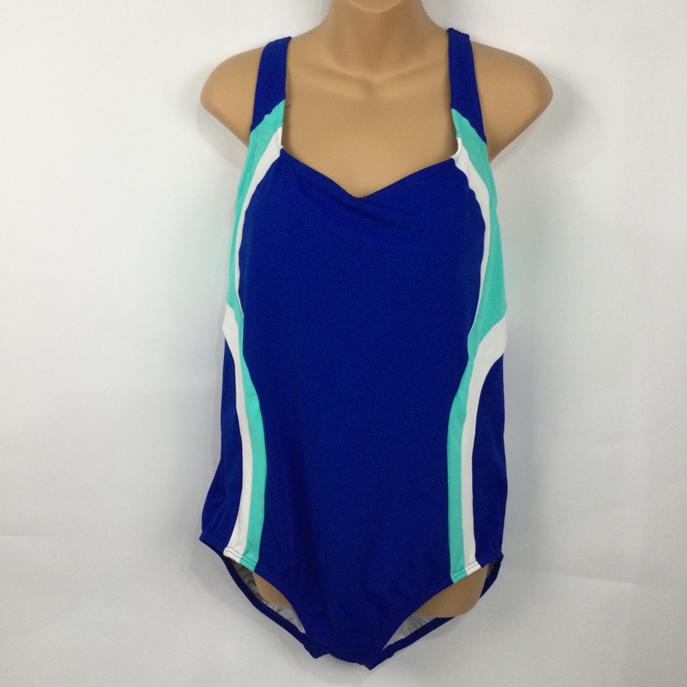 Land's‎ End one piece swimsuit 16 LONG